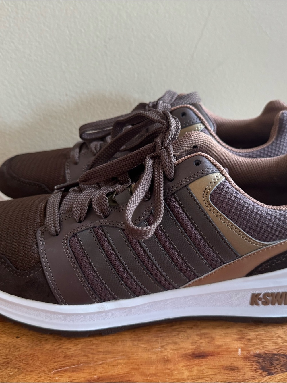 K-Swiss Men's Brown and Tan Casual Sneakers